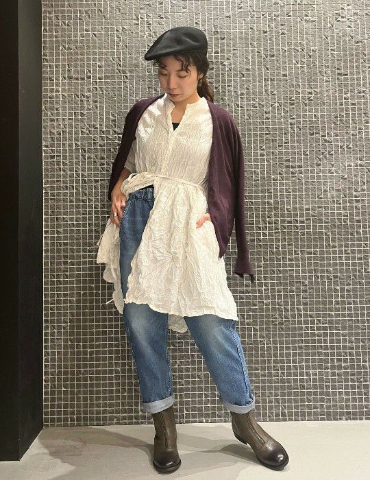 W POINT】フロントジップ レザーブーツ | (パドカレ)公式オンラインストア