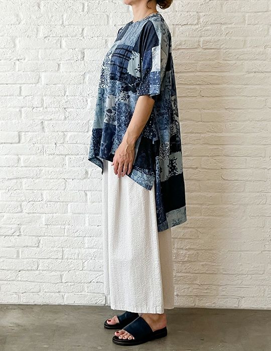 pas de calais パドカレ】パッチワーク風　プリント　カットソー 36 楽天市場】【美品/2023/定価2.8万】パドカレ pas de calais