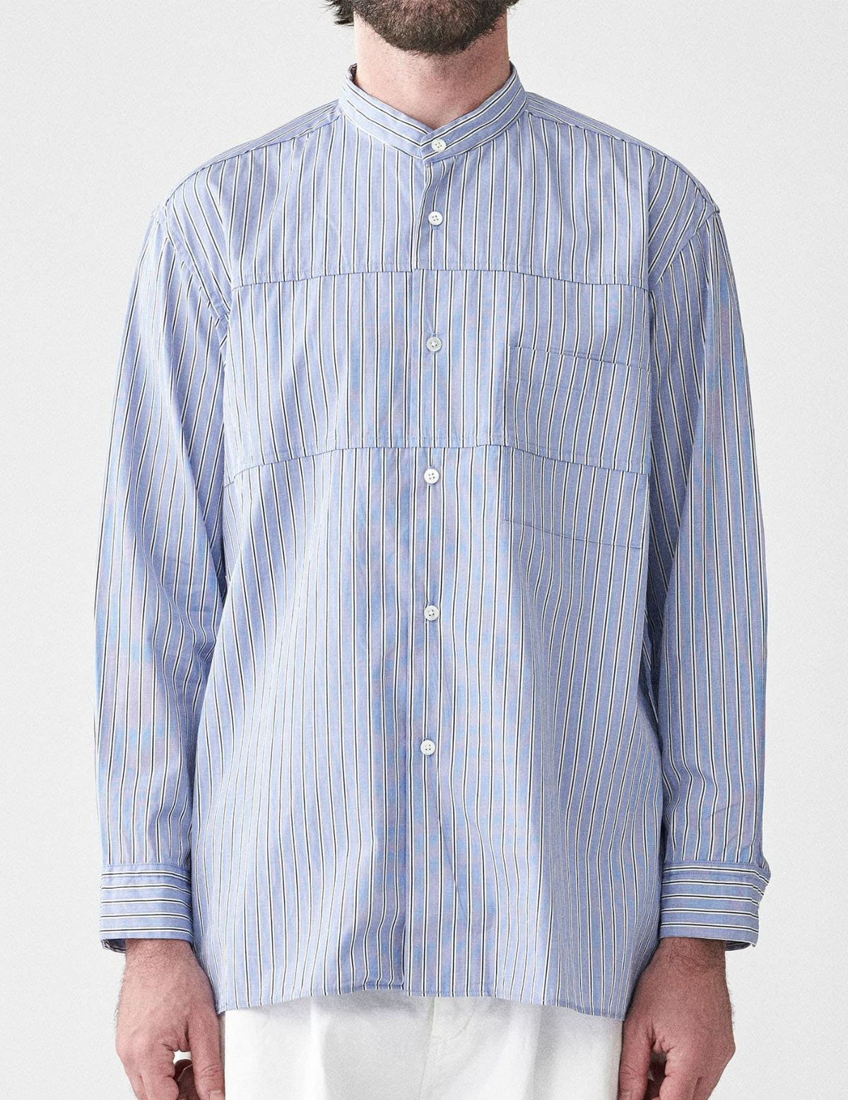 MASONPRINCE 2色 ストライプ 長袖 シャツ オーバーサイズ レトロ ストライプ シャツ 【MASONPRINCE