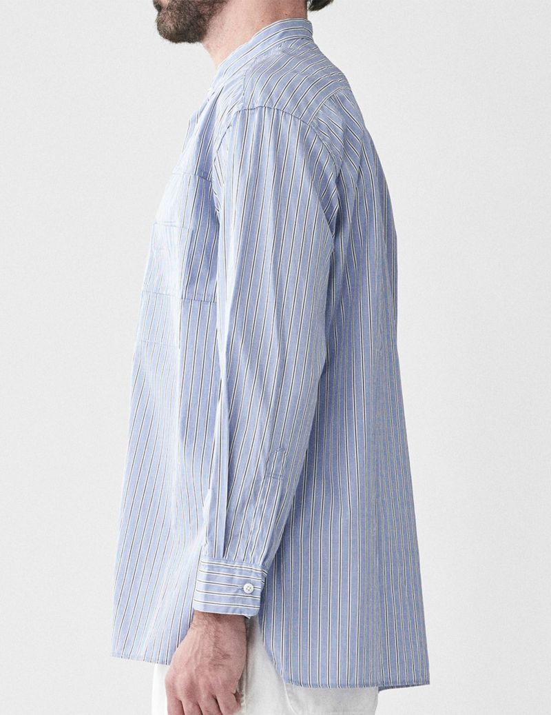 W POINT】【SALE】THOMAS MASONストライプ スタンドカラーロング