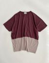 74 ボルドー×ピンクベージュ