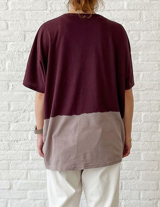 74 ボルドー×ピンクベージュ