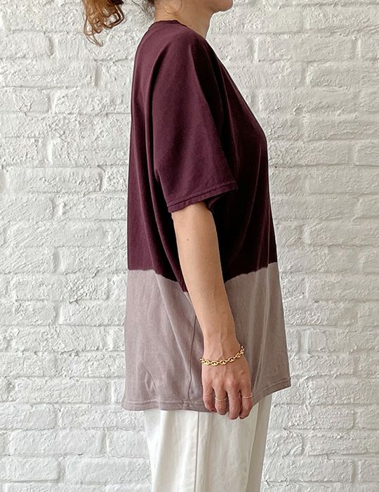 74 ボルドー×ピンクベージュ