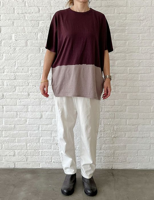 74 ボルドー×ピンクベージュ