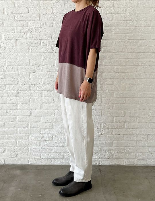 74 ボルドー×ピンクベージュ