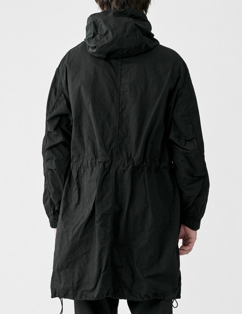 SAGE DE CRET COパラフィン ミリタリーフーデッドコート サージュ