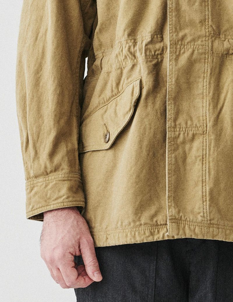 W POINT】【SALE】CO/LI バックサテン ミリタリージャケット