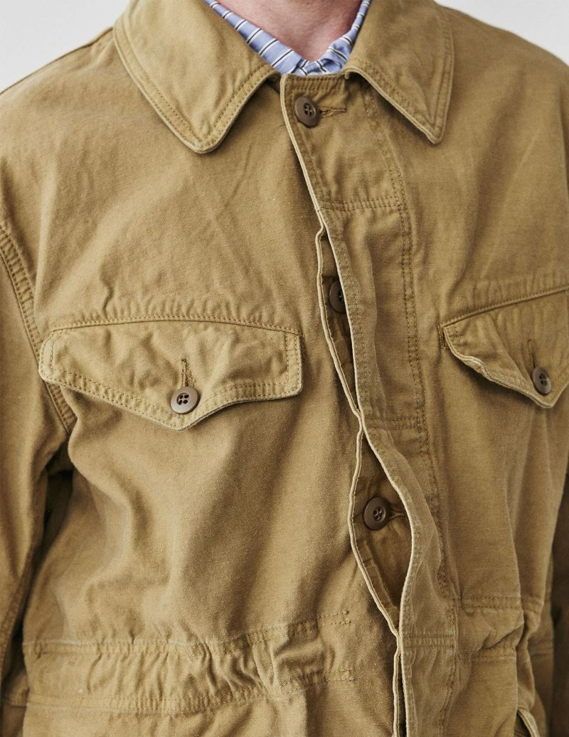 W POINT】【SALE】CO/LI バックサテン ミリタリージャケット