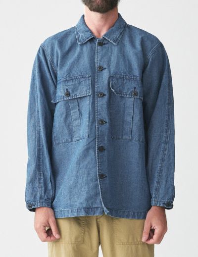 【FINAL SALE】9oz CO/LIキャンバスデニム ワークシャツ