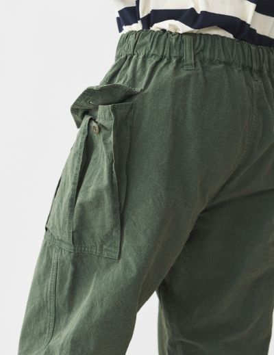 【SALE 2BUY more 10%OFF】CO/HENPウエザー 9分丈ペグトップミリタリーパンツ