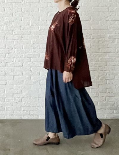 定価1.8万】パドカレ pas de calais プリントプルオーバー