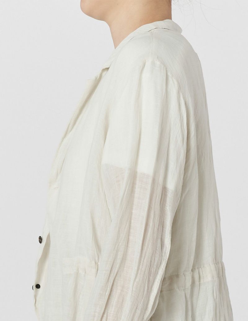 SALE 2BUY more 10%OFF】コットンラミーヘンプガーゼ ジャケット