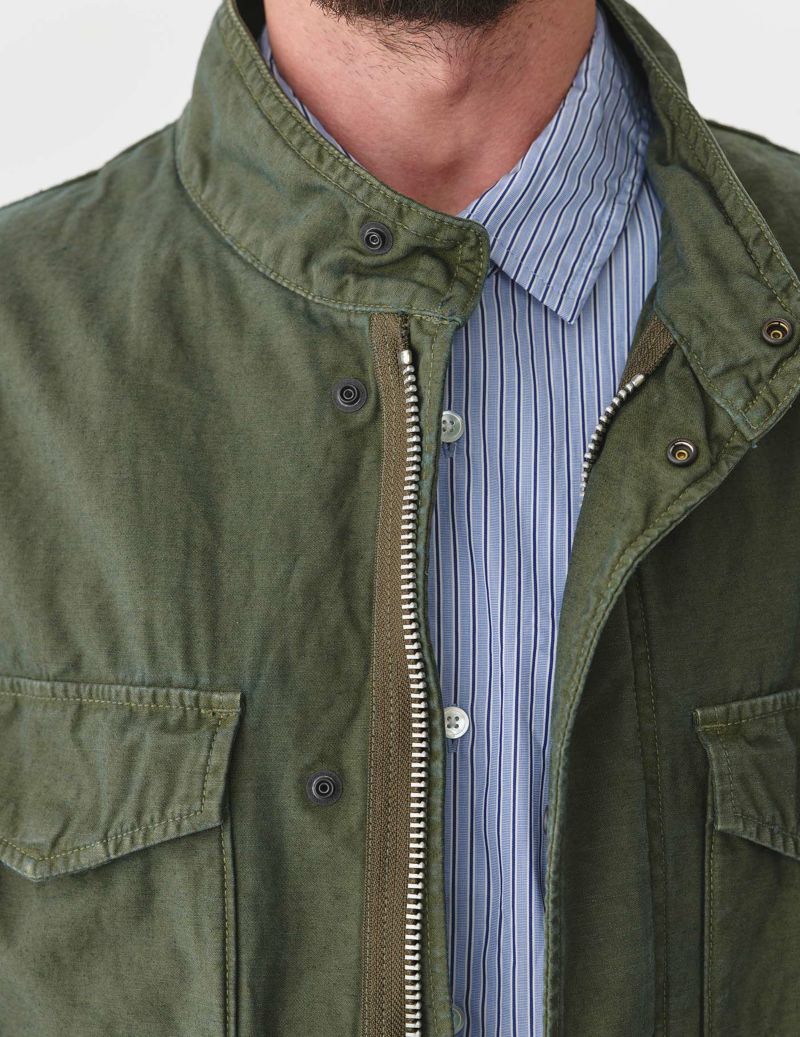 W POINT】【SALE】CO/LIバックサテンM65タイプジャケット