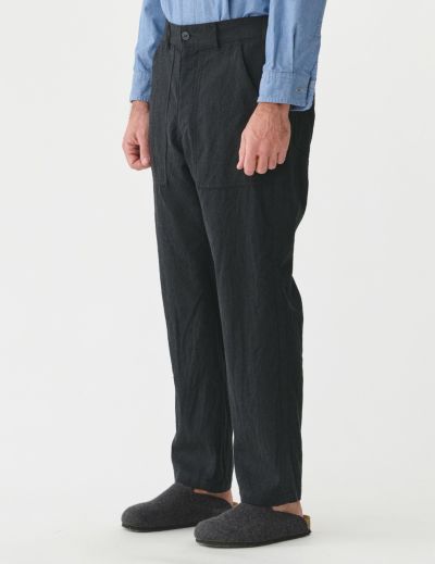 【W POINT】【SALE】WOサージタンブラーペグトップベイカーパンツ