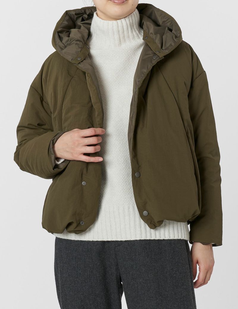 パドカレ＊コットンナイロンツイル ライナー付ジャケット  カーキ 36(M) パドカレ＊コットンナイロンツイル ライナー付ジャケット カーキ