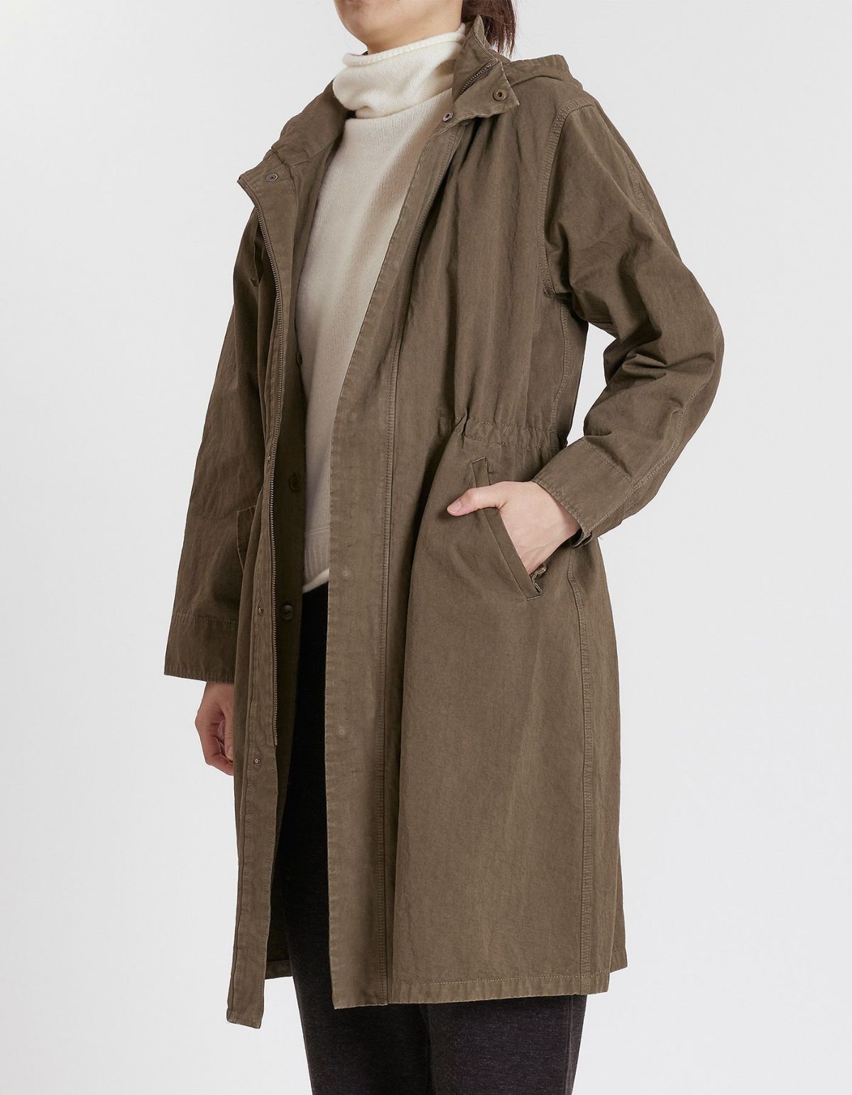 パドカレ　コットンリネンライト ツイルコート　ライナー付き 3styling】コットンリネンライトツイルコート | 大阪髙島屋店 | pas de
