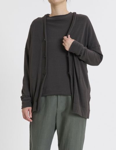 【FINAL SALE】ナチュラルネップ ムラ糸天竺 カーディガン