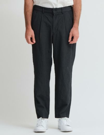 【FINAL SALE】WO/LI高密度ワンタックペグトップパンツ
