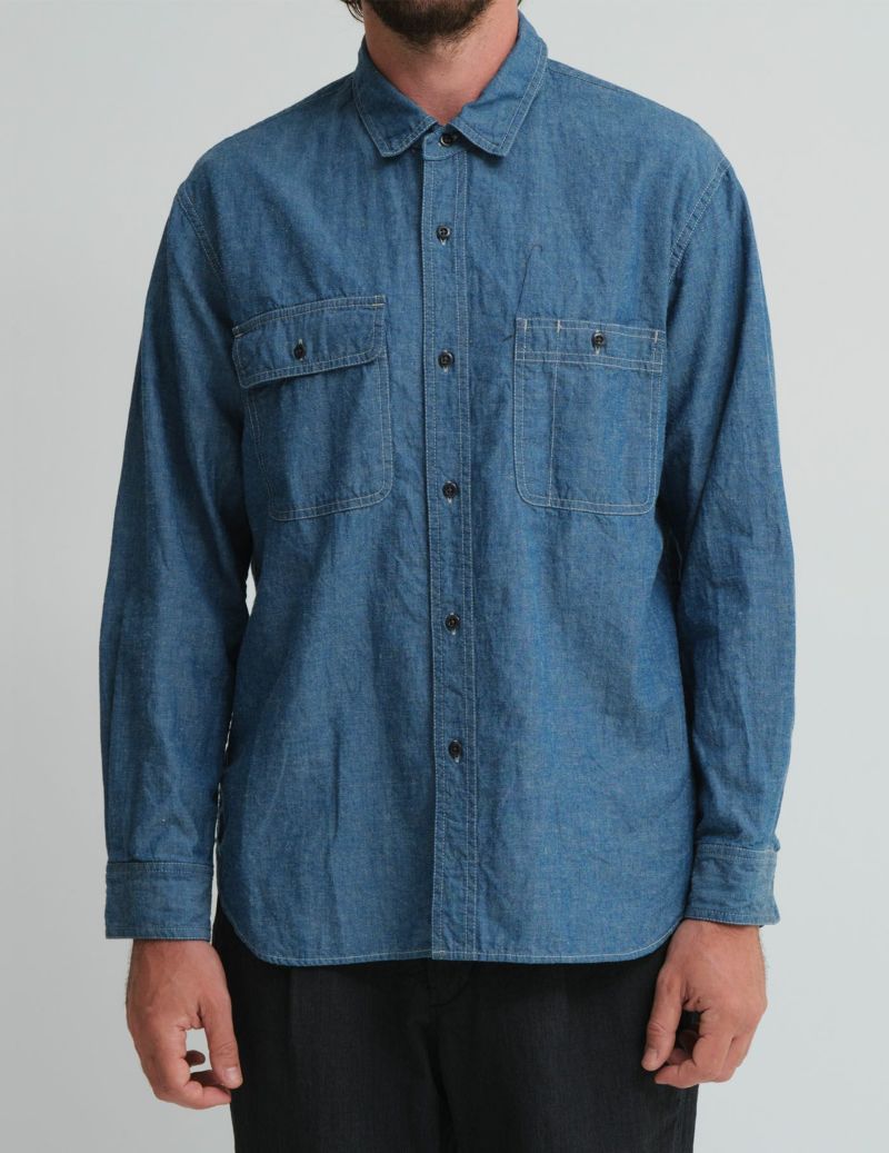 CO/LIシャンブレーワークシャツ