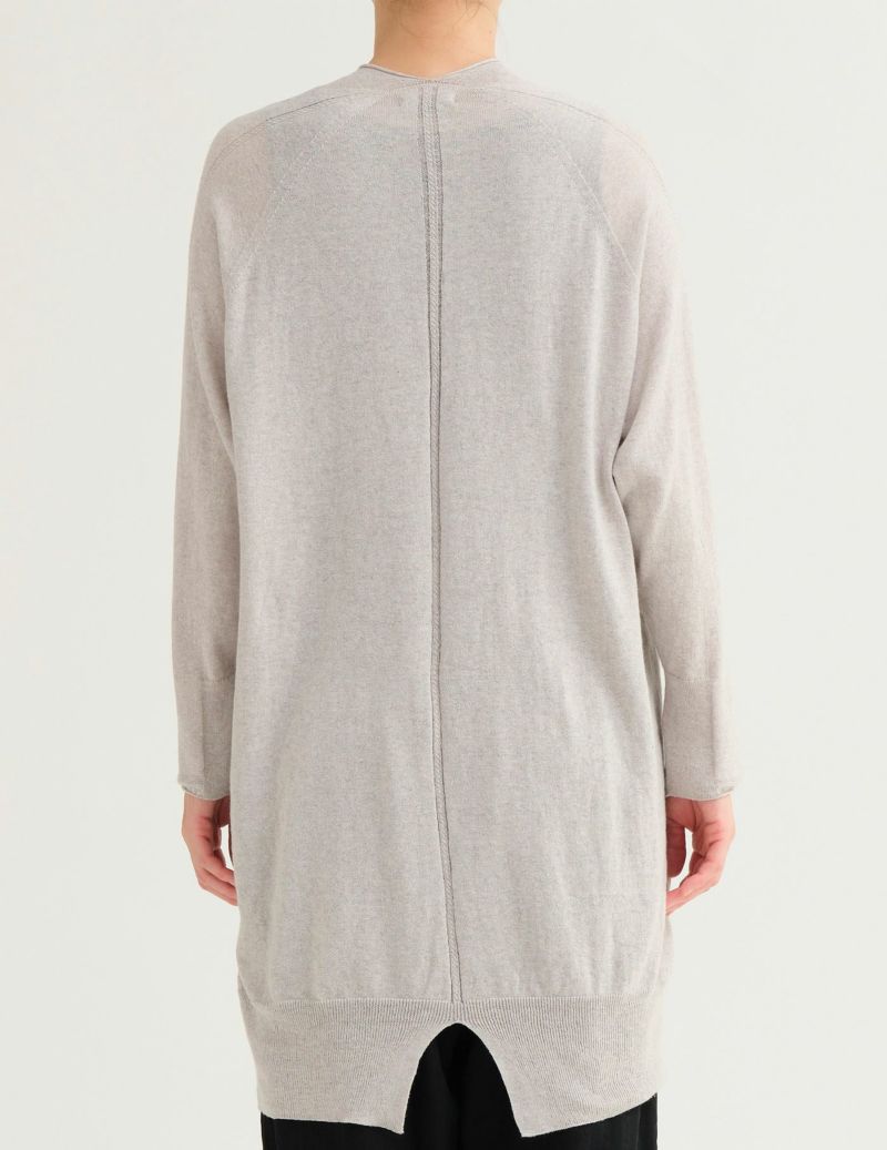 パドカレ pas de calais 麻 リネンニット ロングジレカーディガン パドカレ pas de calais 麻 リネンニット ロングジレカーディガン