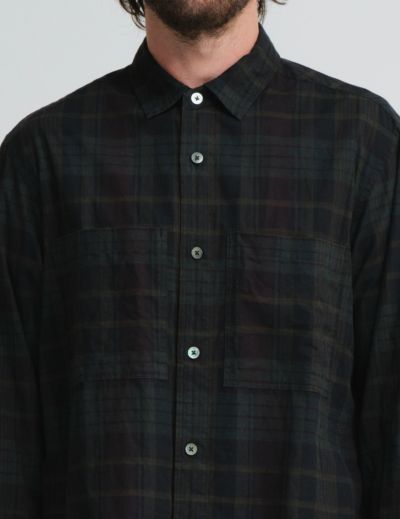 【W POINT】【SALE】マドラス墨コーティングワークシャツ