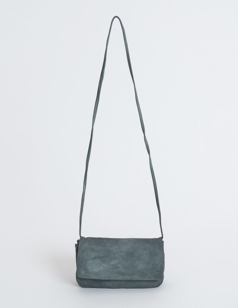 パドカレハンドムラ染めレザーポーチバッグ