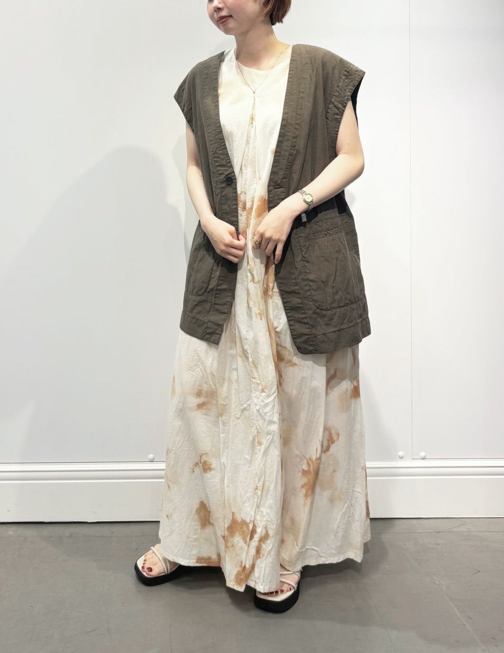 44 カーキ/36size：スタッフ150㎝