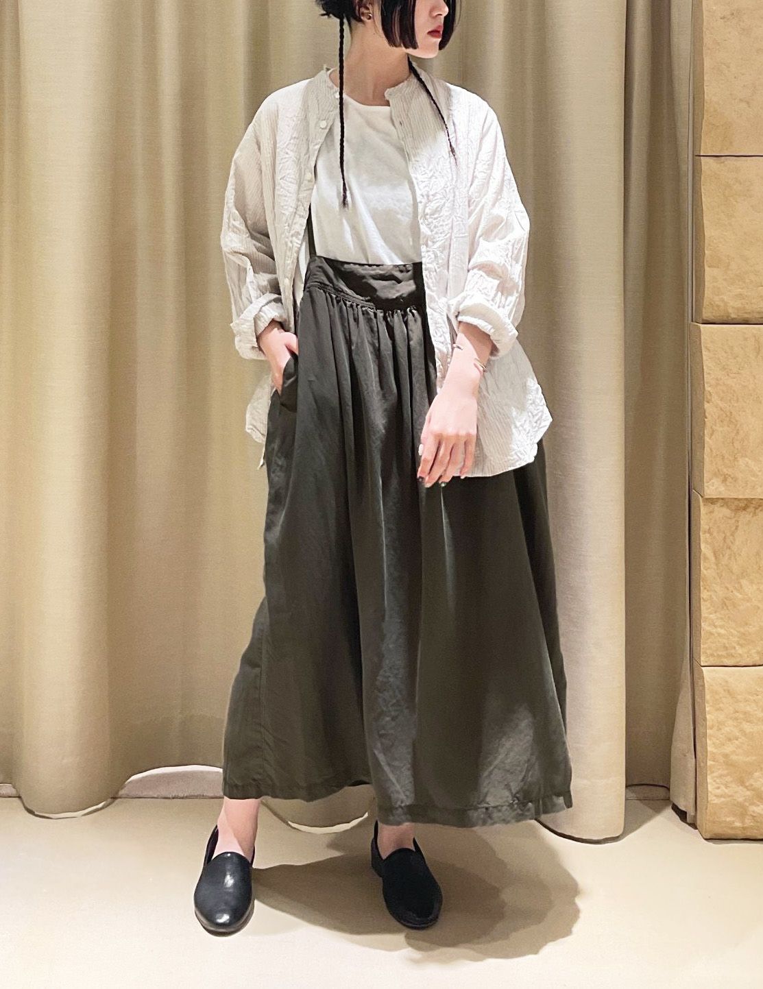 44 カーキ/36size：スタッフ160㎝