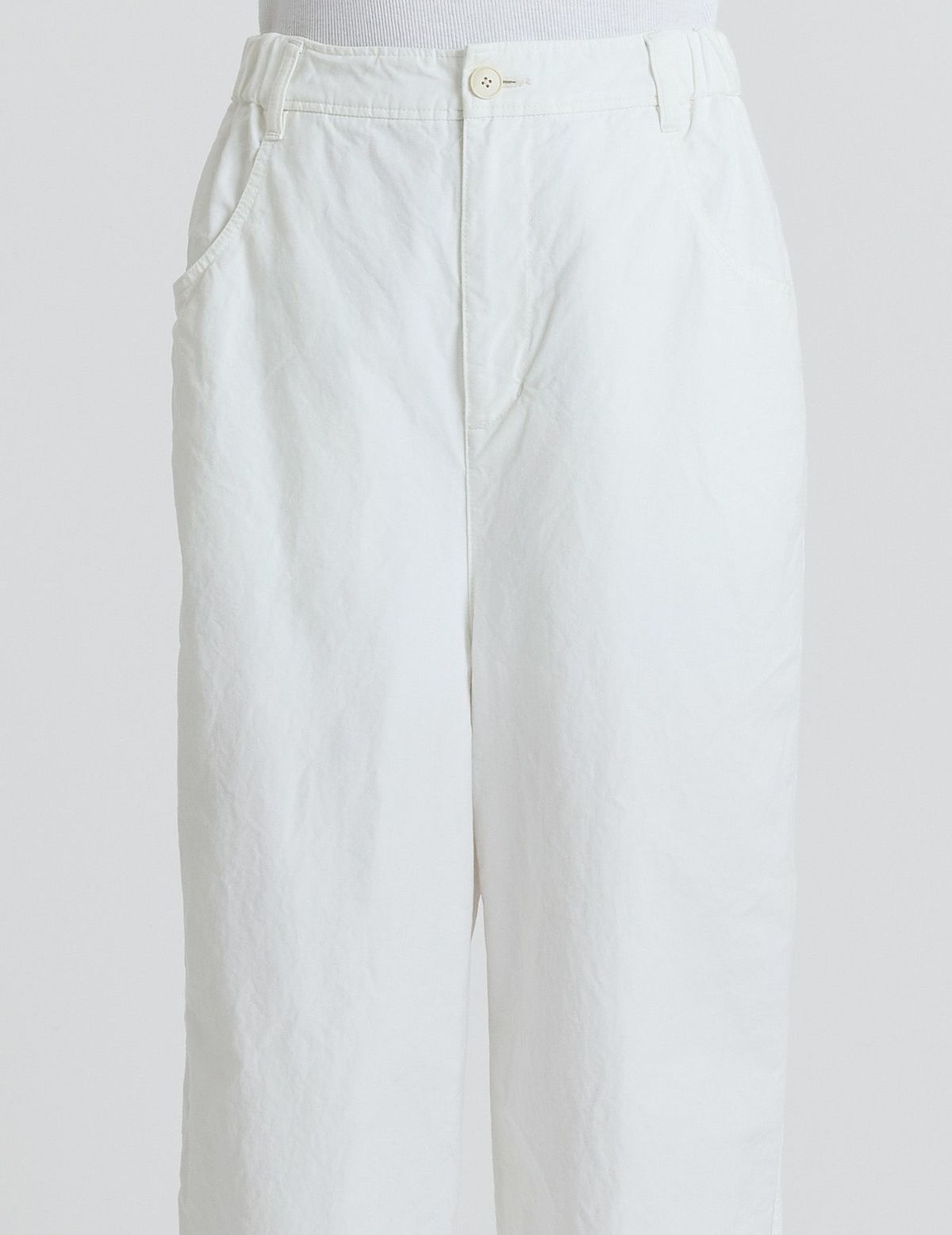 シャトル生機無糊仕上げ テーパードパンツ | (パドカレ)公式