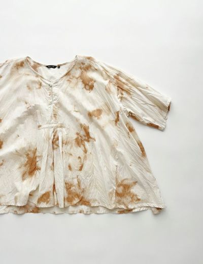 定価38500円 pas de calaisパドカレ ボタニカルダイブラウス 定価38500円 pas de calaisパドカレ ボタニカルダイブラウス