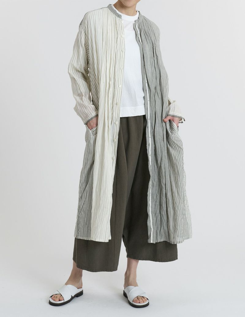 インドランダム先染めストライプ ワンピース | (パドカレ)公式