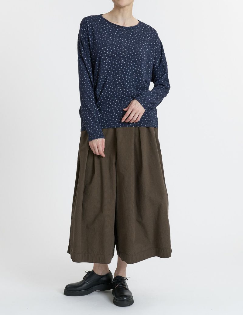 60 ブラウン千鳥/36size：モデル 169cm