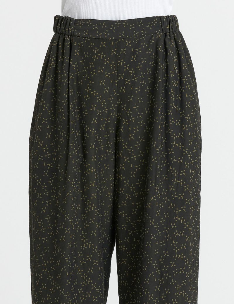 pas de calais パドカレ　ブロックプリント　サルエルパンツ pas de calais パドカレ ブロックプリント サルエルパンツ