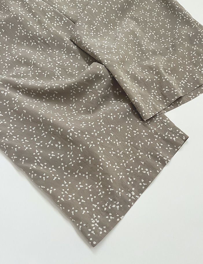 pas de calais パドカレ　ブロックプリント　サルエルパンツ pas de calais パドカレ ブロックプリント サルエルパンツ