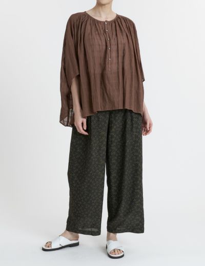 パドカレ シースルー シワ加工 ブラウス チュニック 花柄 38 KOEISTORE ブラウス レディース 春 夏 春夏 シャツ トップス