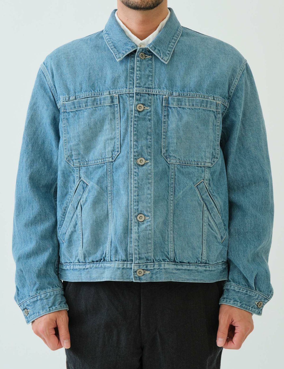 35 ブルー　Msize：モデル180㎝