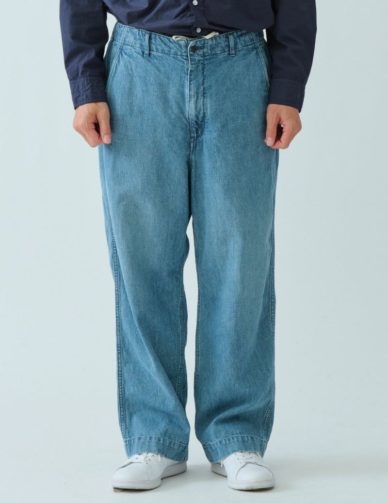 11OZ CO/LIデニムバギーパンツ