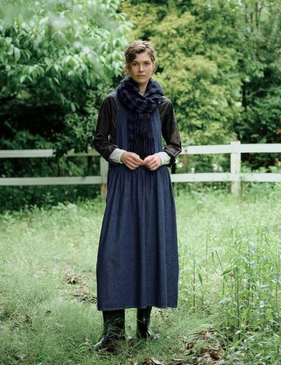 Pilika✨パドカレ pas de calais コットンギャザーワンピ コットンラミーヘンプガーゼ ワンピース | pas de calais