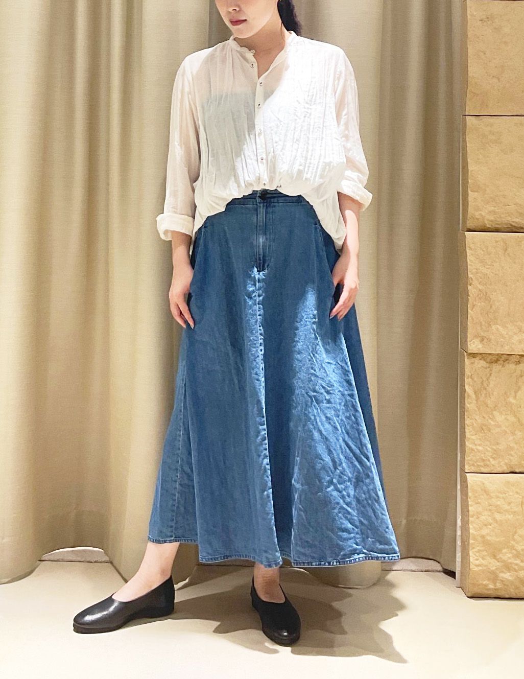 35 フェードブルー/36size：スタッフ162㎝