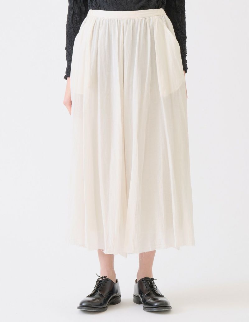 コットンシルクローン ロングスカート