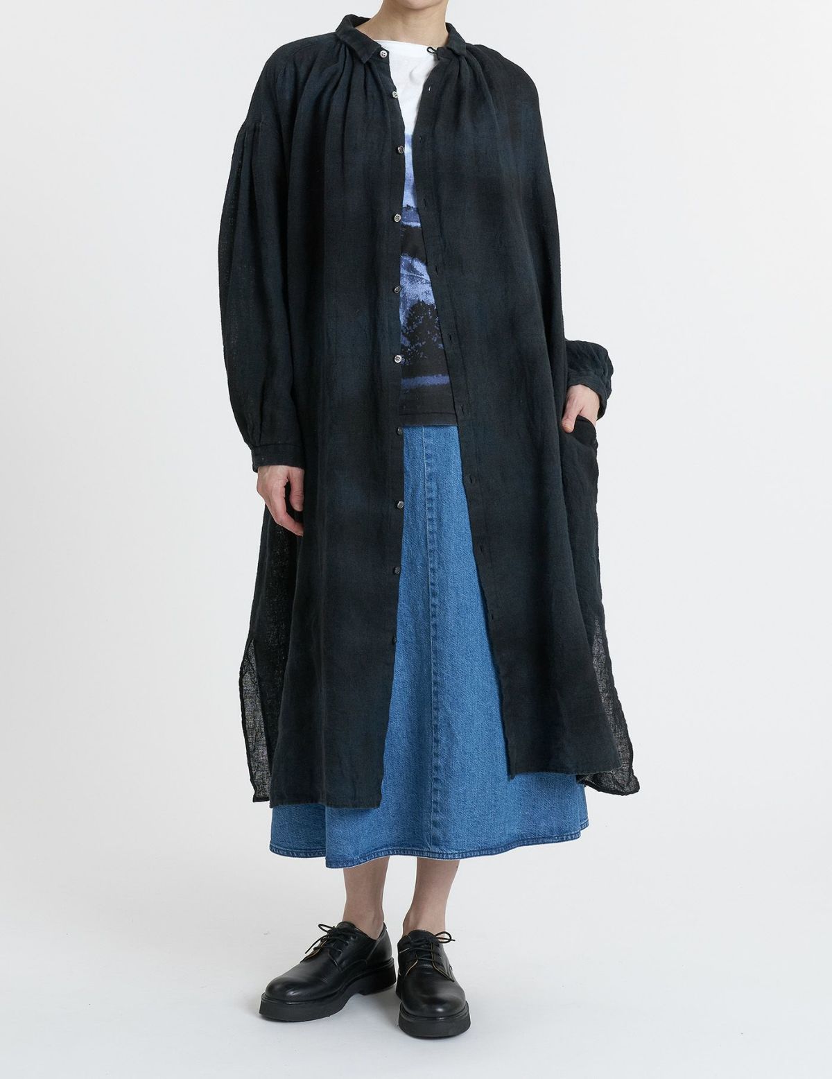 20 ネイビー×ブラック/36(M)：モデル 169cm