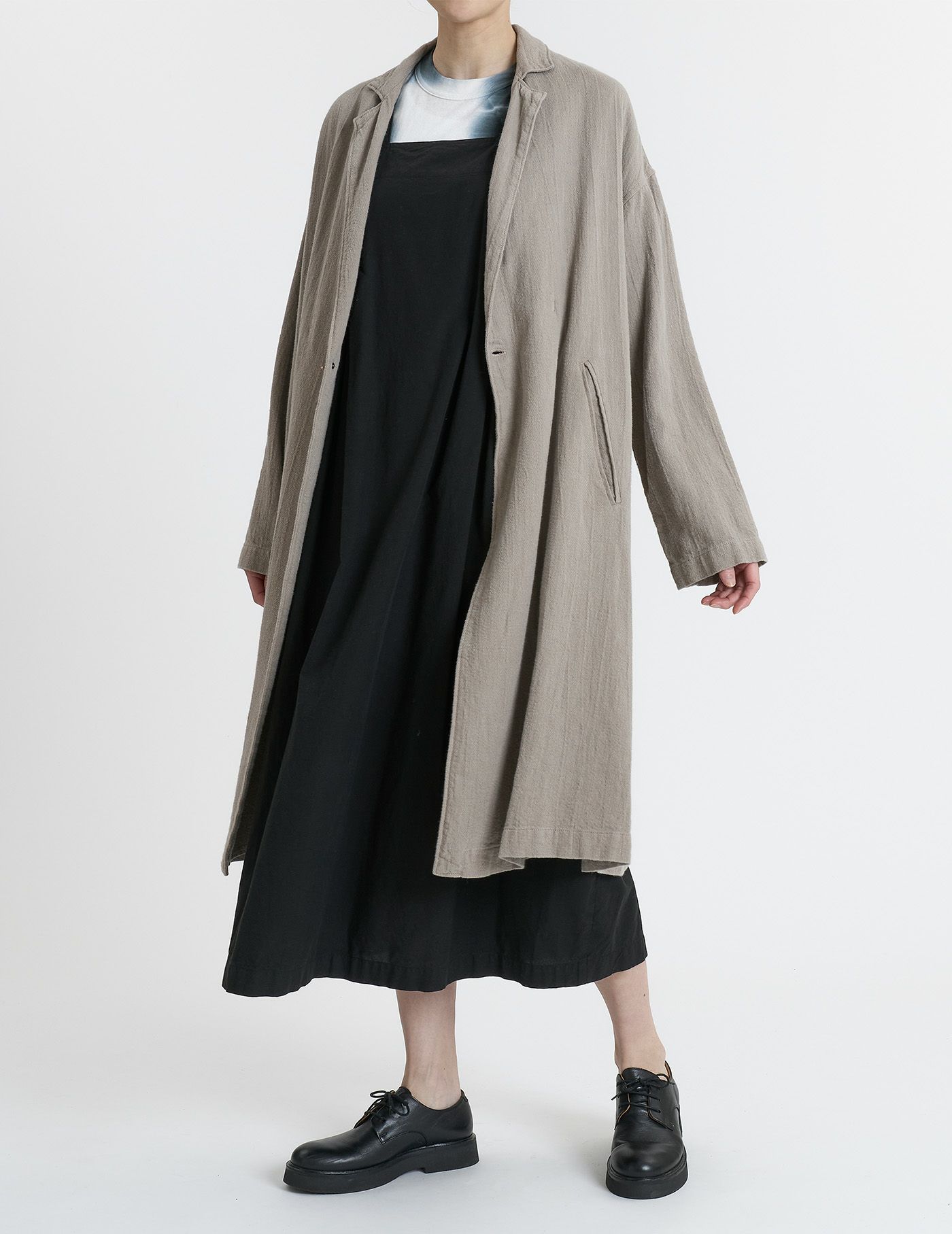 SALE】先染めコットンリネンカルゼ コート | (パドカレ)公式オンライン