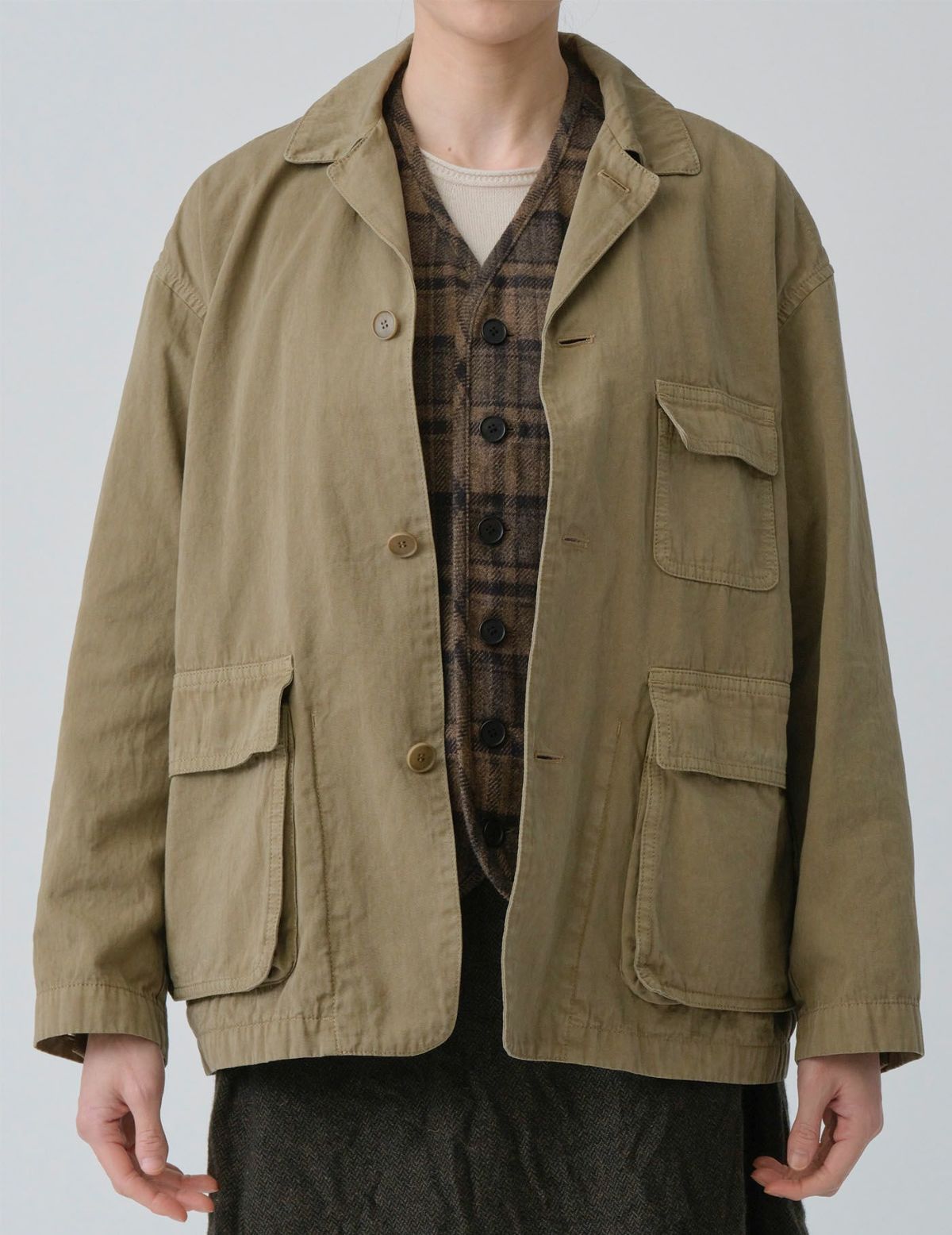 64 ベージュ/36(M)：モデル 169cm