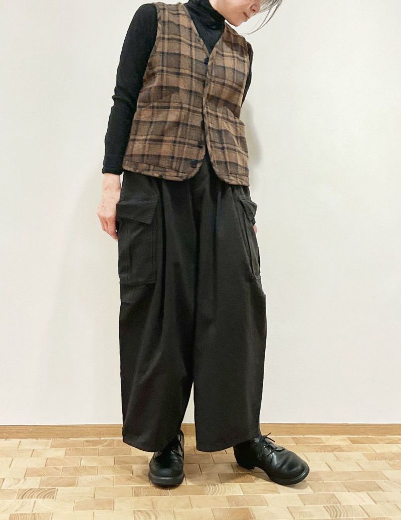 60 ダークブラウン/34size：スタッフ165㎝