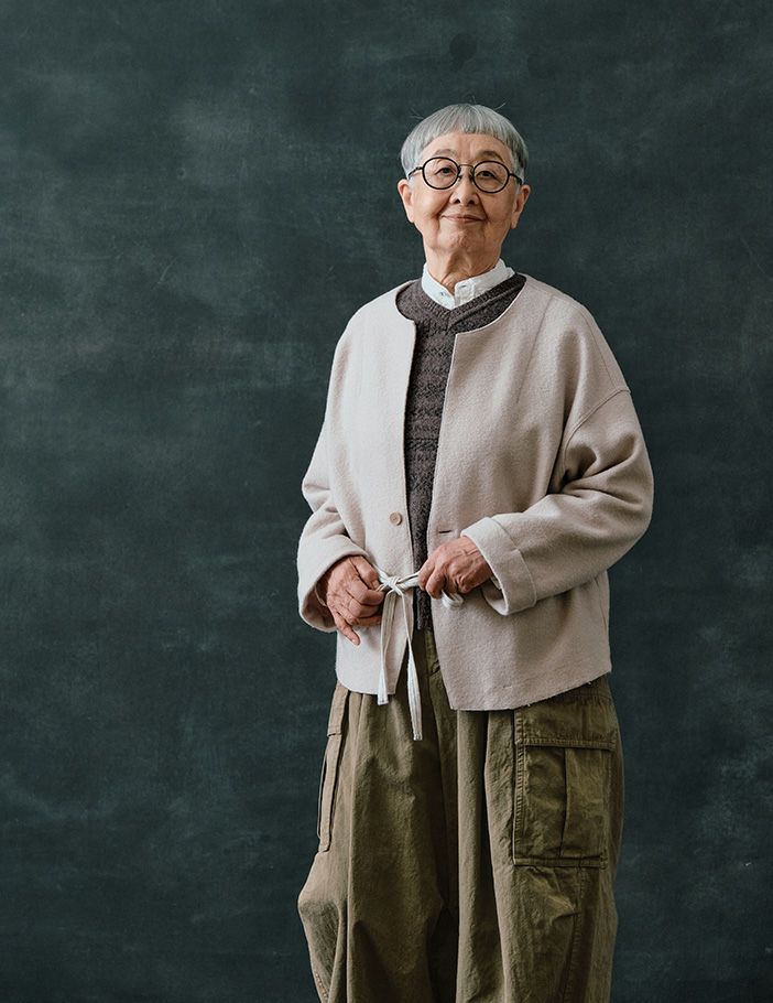 44 カーキ/36size：モデル 155cm