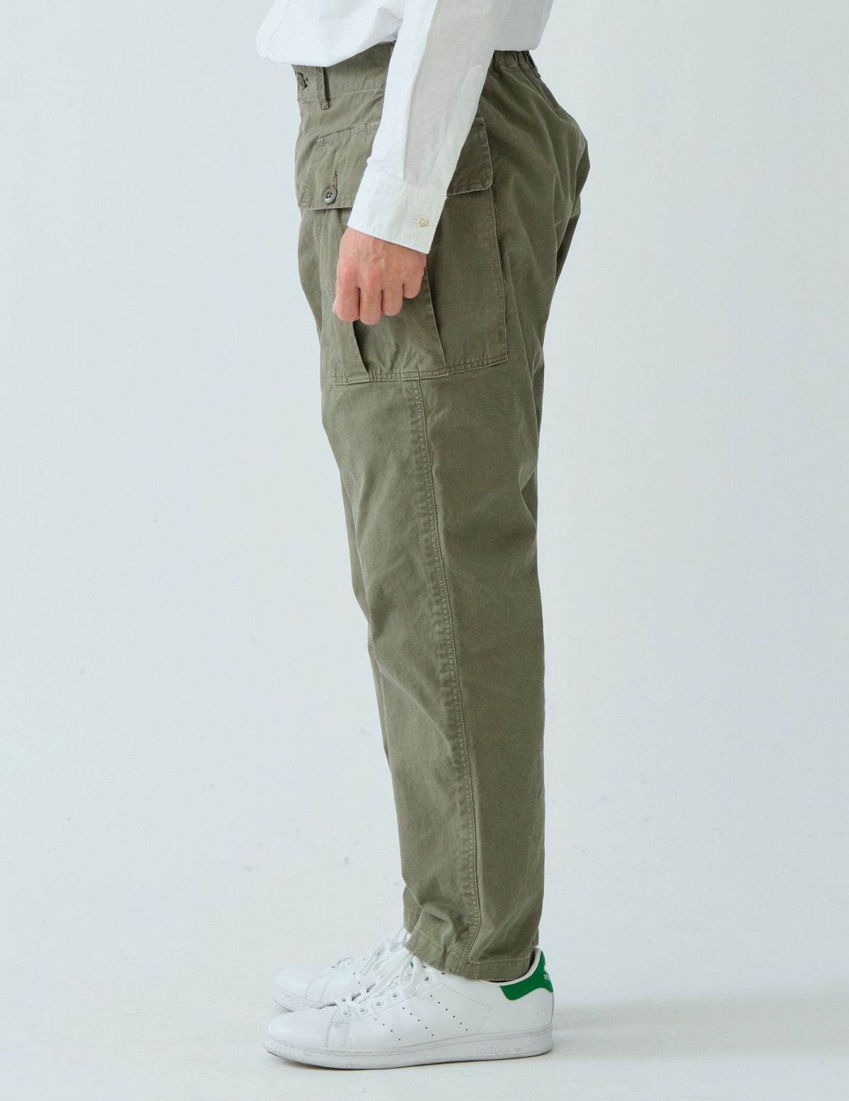 はと　SP チノクロスワイドパンツ　カーキ チノクロスワイドカーゴパンツ | (パドカレ)公式オンラインストア