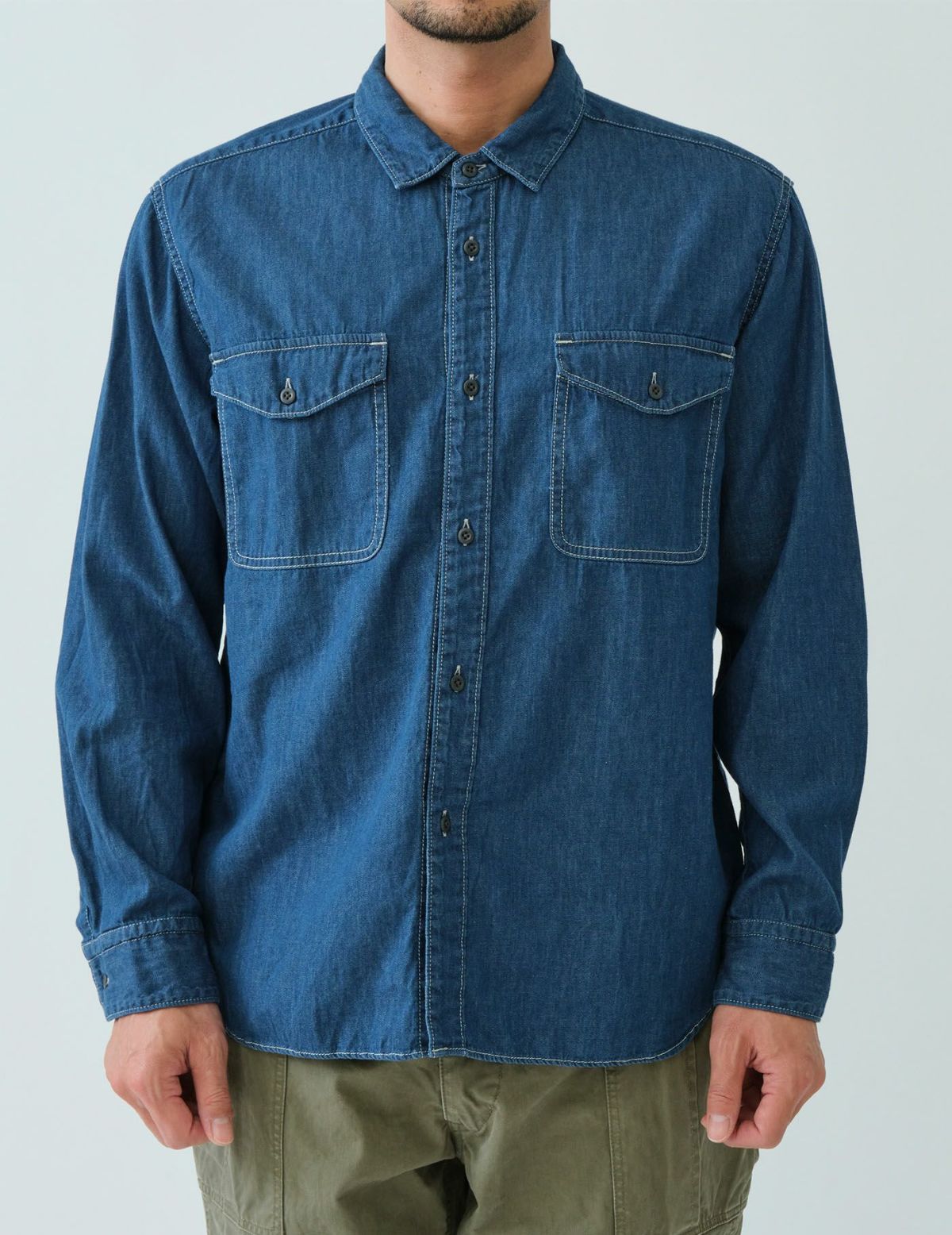 35 ブルー　Msize：モデル180㎝