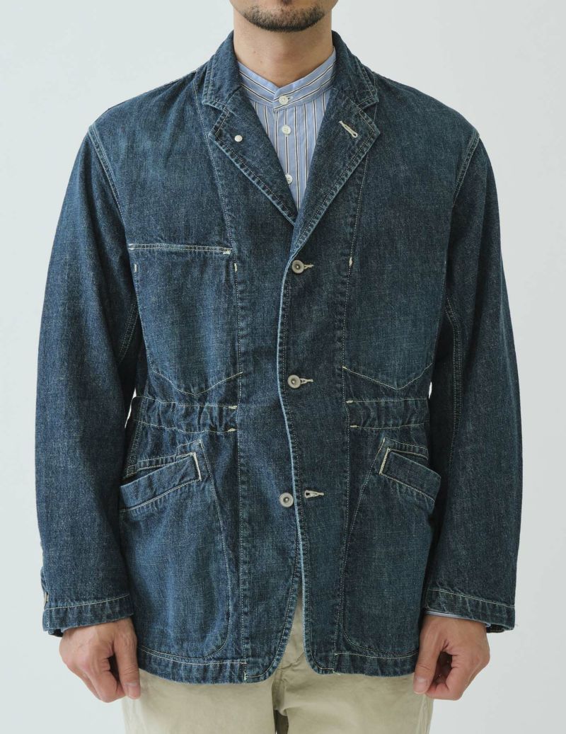 11OZ CO/LIデニムカバーオールジャケット