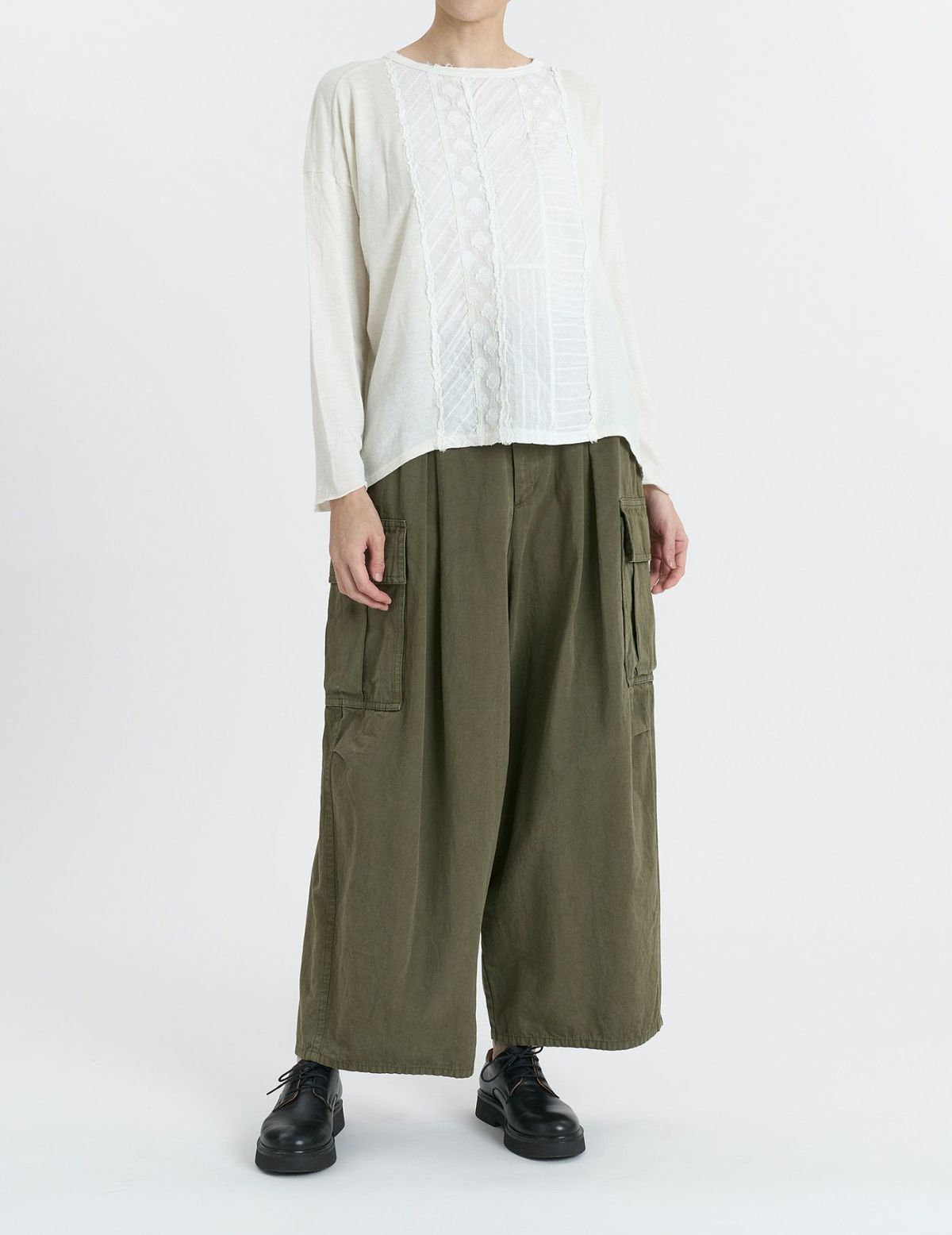 04 アイボリー/36(M)：モデル 169cm