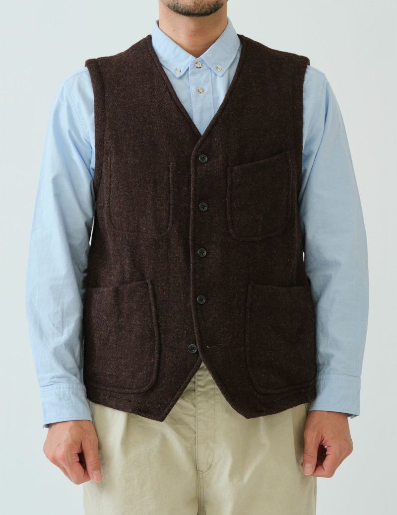 SALE 2BUY more 10%OFF】Harris Tweedベスト | (パドカレ)公式